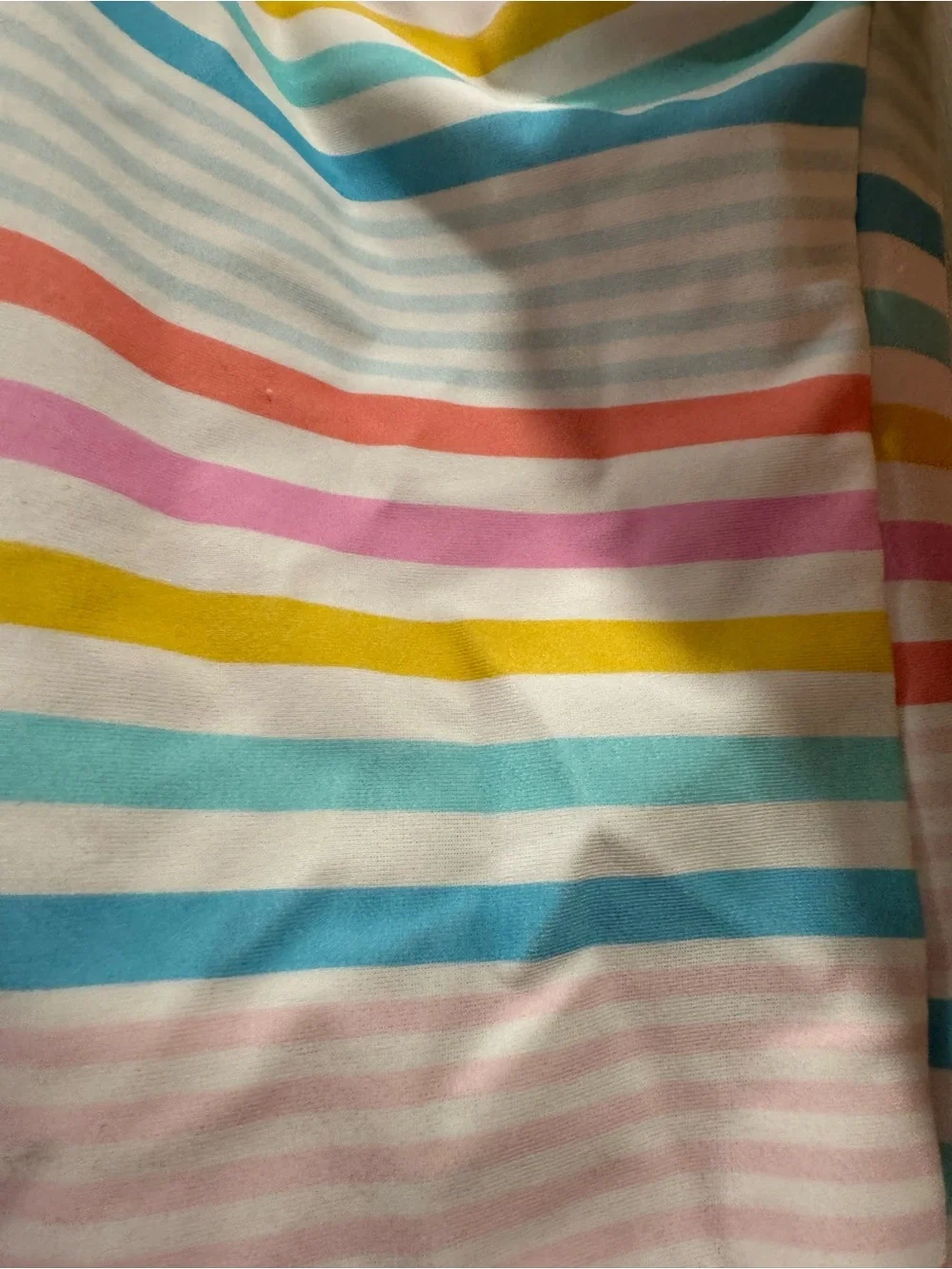 J. Crew Girls' striped rash guard swimsuit 10 Rainbow Summer Vacation Beach
